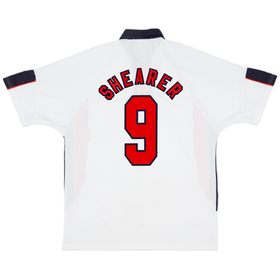 1997-99 England Home Shirt Shearer #9 - 6/10 - (XL)