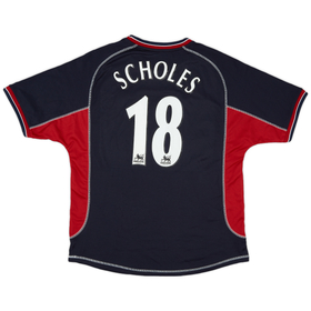 2000-01 Manchester United Third Shirt Scholes #18 - 6/10 - (L)