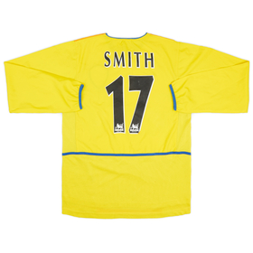2002-03 Leeds United Away L/S Shirt Smith #17 - 7/10 - (S)