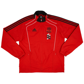 2010-11 Liverpool adidas Track Jacket - 9/10 - (L)