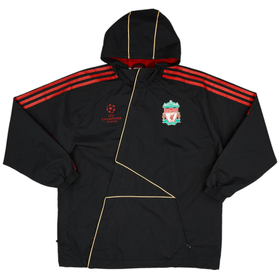 2009-10 Liverpool adidas CL Hooded Track Jacket - 9/10 - (XL.Boys)