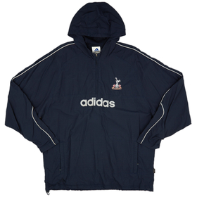 2000-01 Tottenham adidas Hooded 1/4 Zip Jacket - 5/10 - (L)