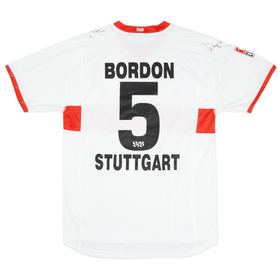 2003-04 Stuttgart Signed Home Shirt Bordon #5 - 8/10 - (XXL)