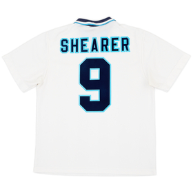 1995-97 England Home Shirt Shearer #9 - 8/10 - (L)