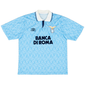 1992-93 Lazio Home Shirt - 9/10 - (L)