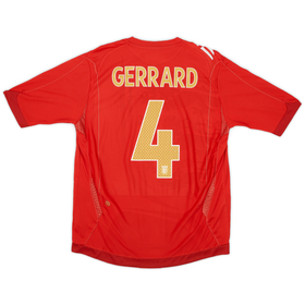 2006-08 England Away Shirt Gerrard #4 - 9/10 - (L)