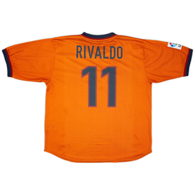 1998-00 Barcelona Third Shirt Rivaldo #11 - 9/10 - (XL)