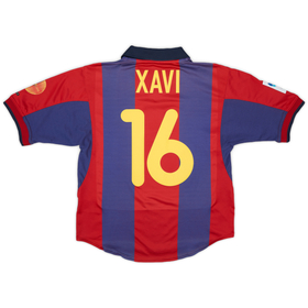 2000-01 Barcelona Home Shirt Xavi #16 - 9/10 - (S)