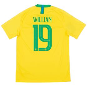 2018-19 Brazil Home Shirt Willian #19 (M)