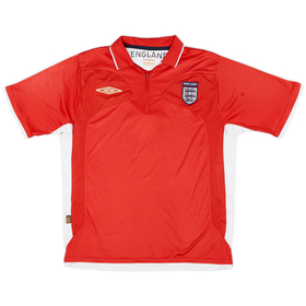 2006-07 England Umbro 1/4 Zip Polo Shirt - 8/10 - (M)