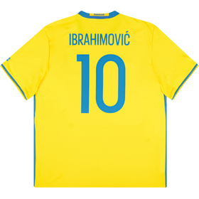2016-17 Sweden Home Shirt Ibrahimović #10