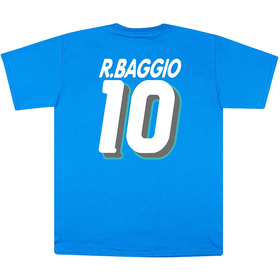 Roberto Baggio #10 1994 Italy Blue Graphic Tee