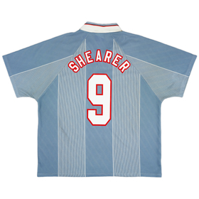 1995-97 England Away Shirt Shearer #9 - 8/10 - (XXL)
