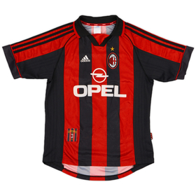 1998-00 AC Milan Home Shirt - 6/10 - (Y)