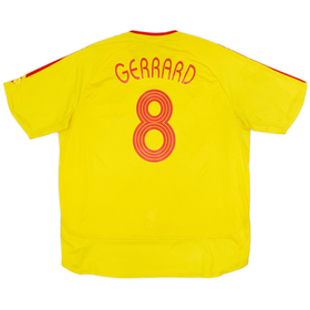 2006-07 Liverpool Away Shirt Gerrard #8 - 5/10 - (XXL)