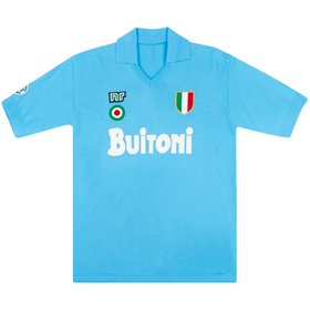 1987-88 Napoli NR-Reissue Home Shirt #10 (Maradona) XL