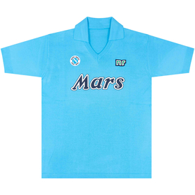 1988-89 Napoli NR-Reissue Home Shirt #10 (Maradona) L