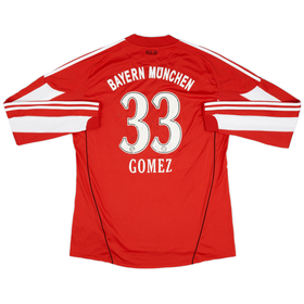 2010-11 Bayern Munich Home L/S Shirt Gomez #33 - 5/10 - (XL)