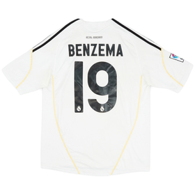 2009-10 Real Madrid Home Shirt Benzema #19 - 7/10 - (M)