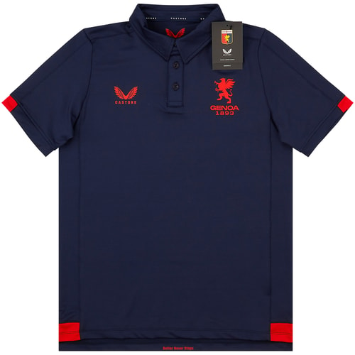 2022-23 Genoa Castore Travel Polo T-Shirt (KIDS)