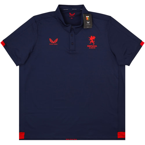 2022-23 Genoa Castore Travel Polo T-Shirt (3XL)