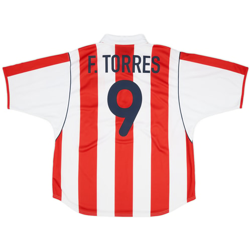 2001-02 Atletico Madrid Home Shirt F.Torres #9 - 8/10 - (XL)