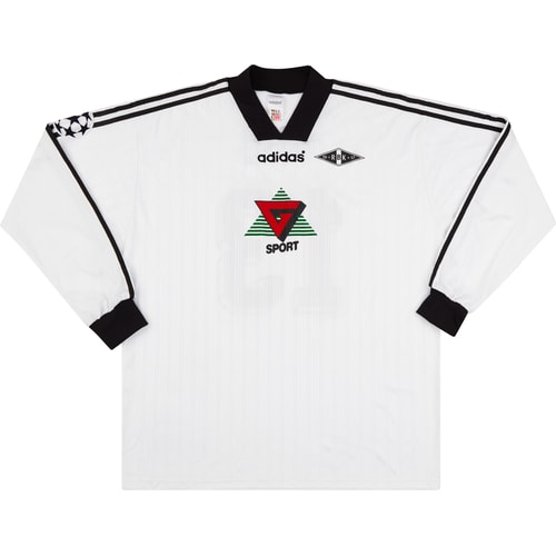 1996-97 Rosenborg Match Issue Champions League Home L/S Shirt Sørli #13 (v Gothenburg)