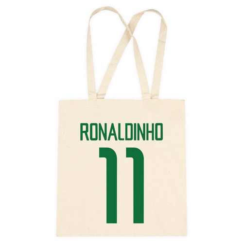 Ronaldinho #11 2002 Brazil Graphic Tote Bag