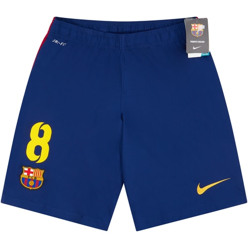 2014-15 Barcelona Home Shorts #8 (Iniesta) S