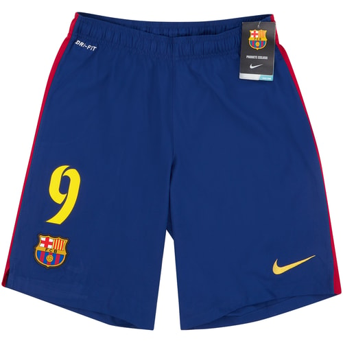 2014-15 Barcelona Home Shorts #9 (Suárez) S