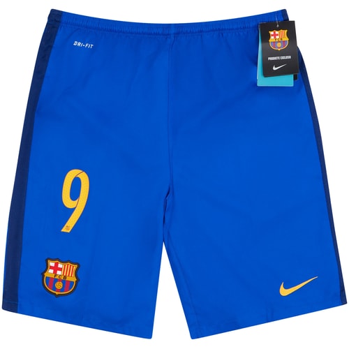 2015-16 Barcelona Away Shorts #9 (Suárez) XL.Kids