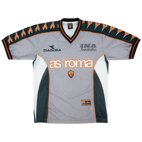 1999-00 Roma Diadora Training Shirt - 6/10 - (M)