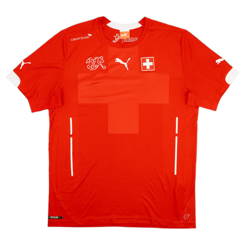 2014-15 Switzerland Player Issue Home Shirt (PRO Fit) - 9/10 - (L)