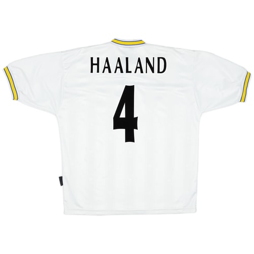 1996-98 Leeds Home Shirt Haaland #4 - 7/10 - (L)