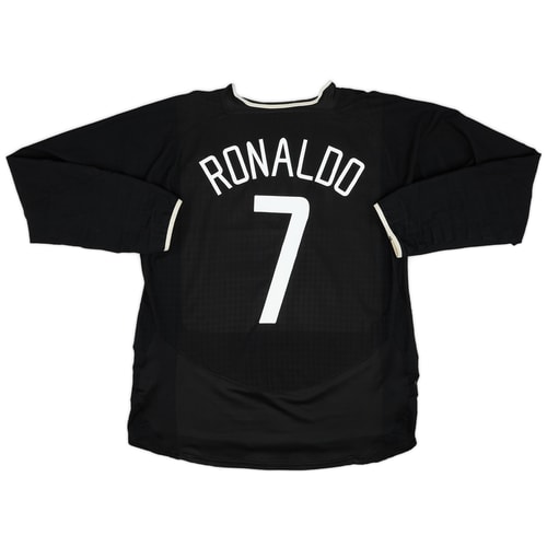 2003-05 Manchester United Away L/S Shirt Ronaldo #7 - 6/10 - (M)