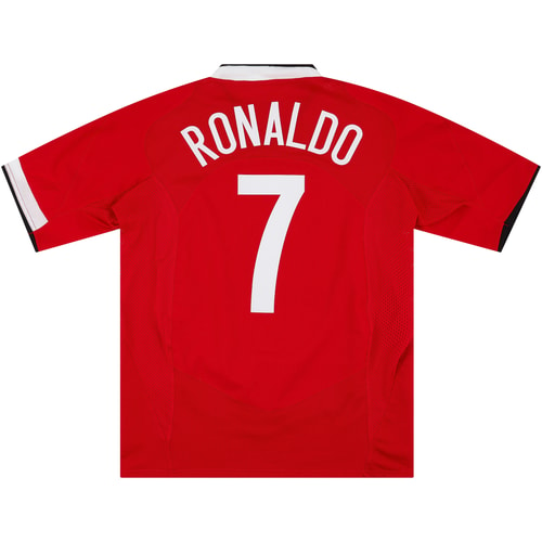 2004-06 Manchester United Home Shirt Ronaldo #7 - 9/10 - (XL)