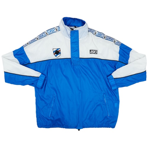1990s Sampdoria Asics 1/4 Zip Rain Jacket - 9/10 - (XXL)
