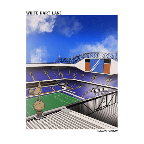White Hart Lane A3 Print/Poster