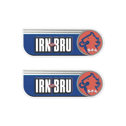 2009-13 Scottish Football League 'Irn Bru' Sleeve Sponsor (Pair)