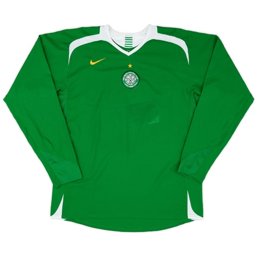 2005-06 Celtic Away L/S Shirt - 3/10 - (L)