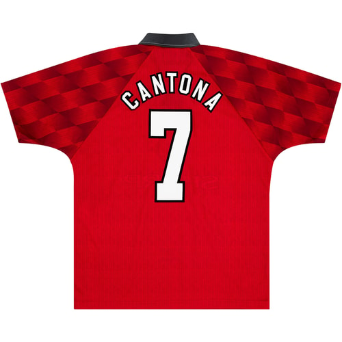 1996-98 Manchester United Home Shirt Cantona #7 - 7/10 - (L)
