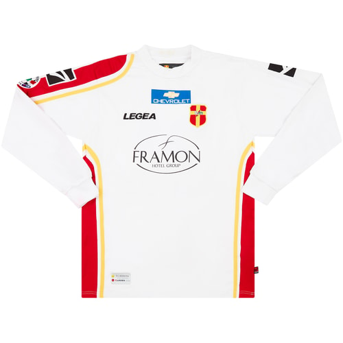 2007-08 Messina Match Issue Home L/S Shirt Lazzari #21