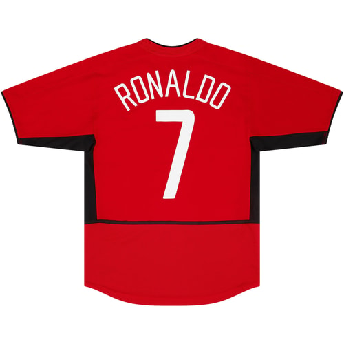 2002-04 Manchester United Home Shirt Ronaldo #7 - 8/10 - (XXL)