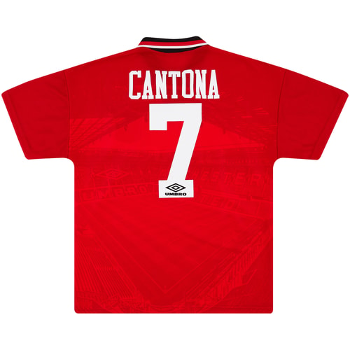 1994-96 Manchester United Home Shirt Cantona #7 - 8/10 - (XXL)