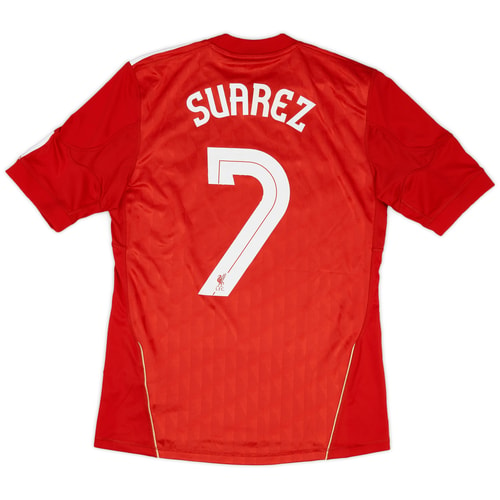 2010-12 Liverpool Home Shirt Suarez #7 - 9/10 - (S)