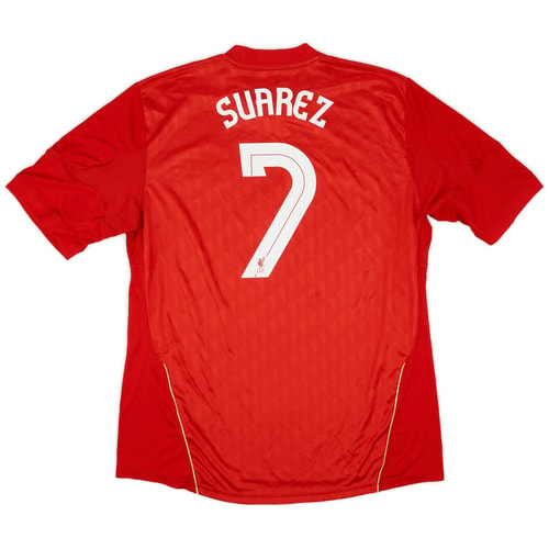 2010-12 Liverpool Home Shirt Suarez #7 - 8/10 - (XXL)