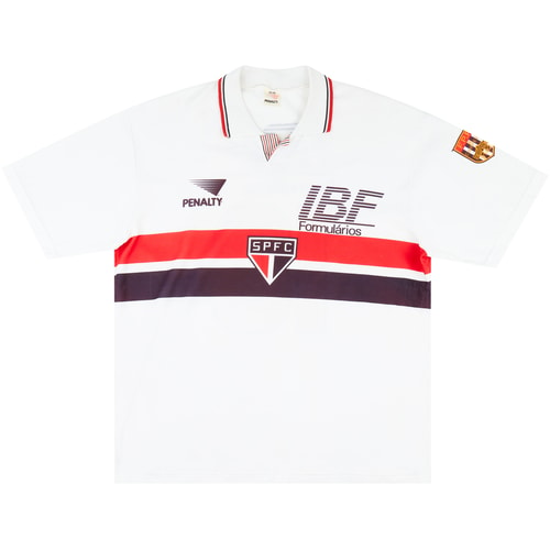 1990 Sao Paulo Home Shirt #10 - 8/10 - (XL)