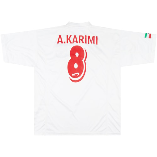 2001-02 Iran Home Shirt A. Karimi #8 - 8/10 - (L)