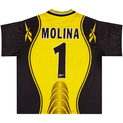 1998-99 Atletico Madrid GK Shirt Molina #1 - 5/10 - (M)