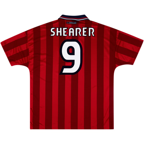 1997-99 England Away Shirt Shearer #9 (XL)
